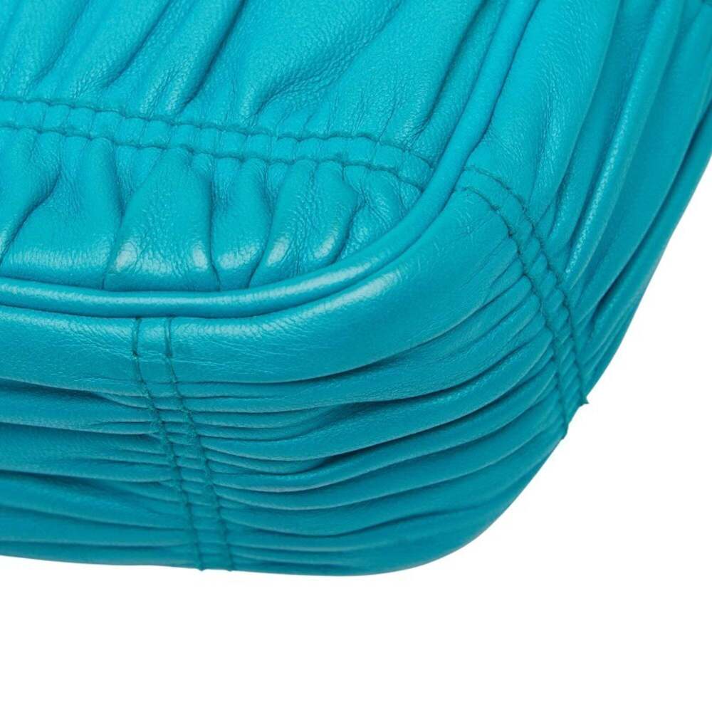 PRADA Blue Leather Shoulder Bag - Picture 6 of 11